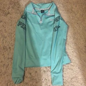 Victoria Secret teal blue workout pullover